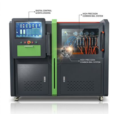 بنک آزمایش پمپ راه آهن مشترک CRB-I2000 با فشار 2500 بار آزمایش حداکثر، سیستم کنترل PC صنعتی و گواهینامه CE ISO 9001